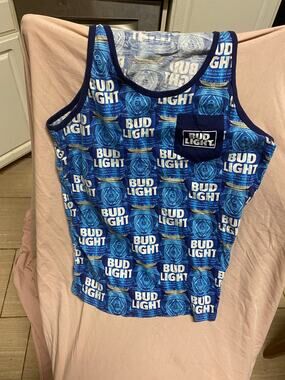 Bud Lite Tank Top Size Small